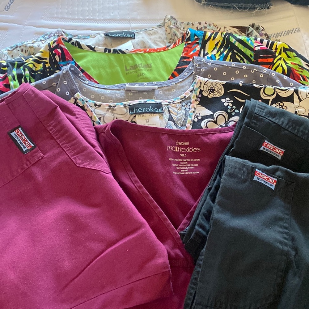 Selected brands of scrubs